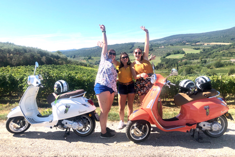 from Florence: All inclusive Tuscany Vespa Tour in ChiantiShared Vespa - Driver over 18 and Passenger over 15