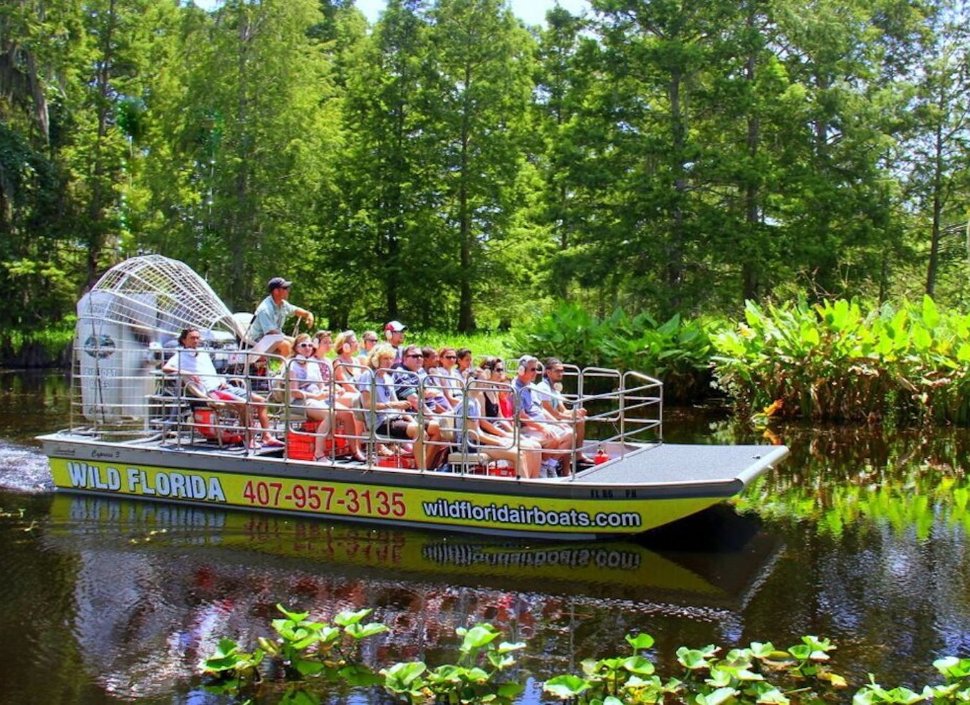 Orlando: Wild Florida Airboat Ride med transport og frokost