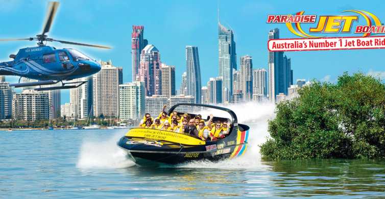 Gold Coast Jet Boat Ride and Short Helicoper Flight