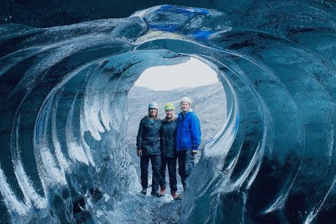 Vík: tour della grotta di ghiaccio di Katla e ghiacciaio