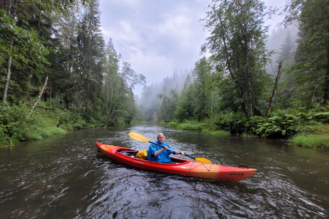 From Riga: Full-Day Scenic Gauja River Valley Kayaking Trip From Riga: Full-Day River Kayaking Tour to Sigulda