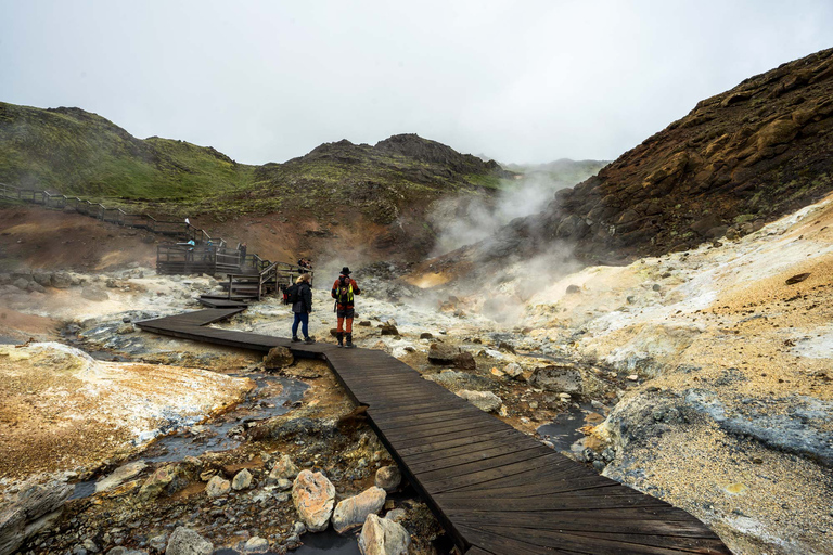 Reykjavík : Région des volcans-Grindavík, sources d'eau chaude et champs de lave