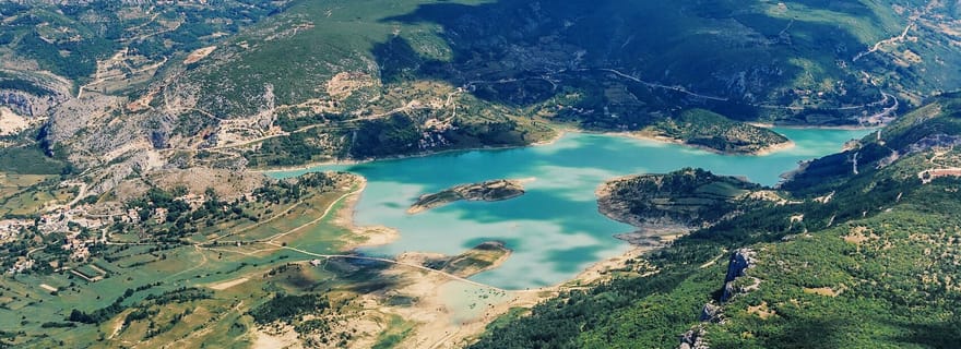 Depuis Sinj : survol d'Imotski, Trilj, Omiš, et Split