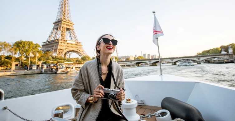 Paris: Cruzeiro de aperitivo ao pôr do sol no rio Sena com música