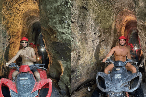 Ubud: Opções de passeio de quadriciclo pela selva, cachoeira e túnel e almoçoQuadriciclo individual (1 bicicleta para 1 pessoa) com embarque e desembarque em Ubud