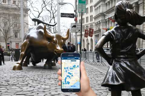 New York: tour a piedi autoguidato di Wall Street