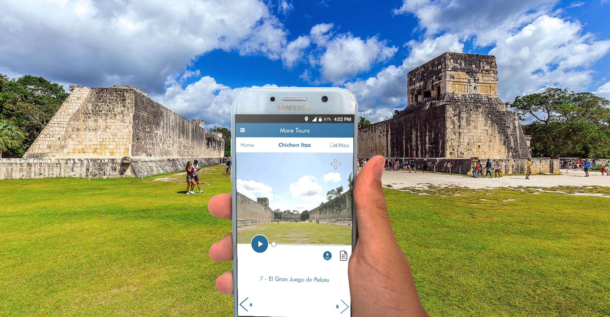 Chichen Itza, zelfgestuurde rondleiding met audiovertelling en kaart - Hizvo