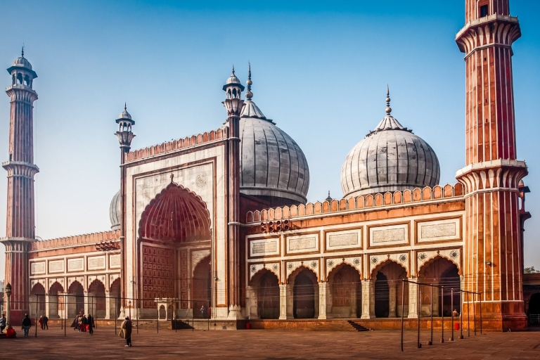 Delhi: 1-daagse stadstour Delhi en 1-daagse Taj Mahal-stad met de autoAuto + chauffeur + gids + tickets + 5-sterrenaccommodatie