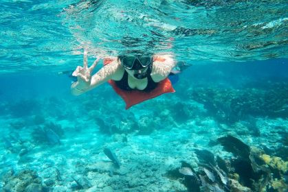 Caye Caulker: Snorkling på 7 stop i Belize Barriereriv