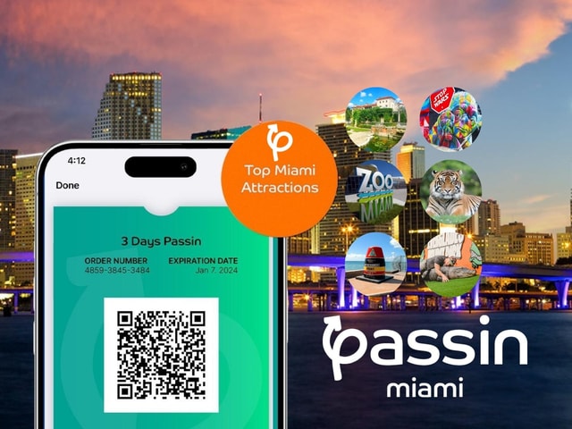 Passin Miami: 30+ Attractions, eSIM & 1-Way Airport Transfer
