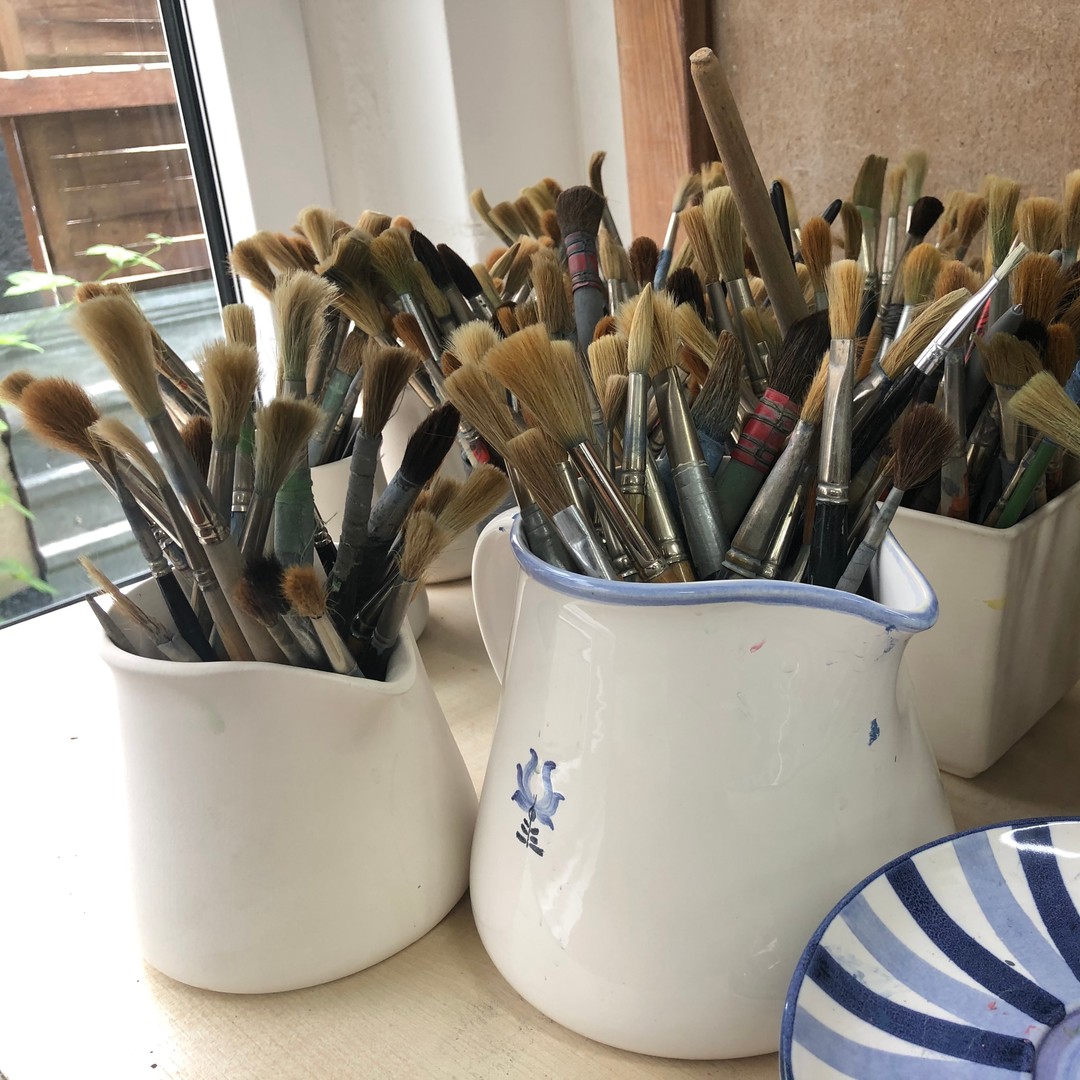 Session de peinture sur céramique au Céramicafé Geneviève 2