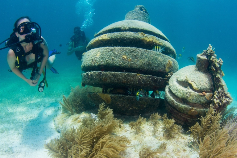 Cancun : École de plongée sous-marine AquaworldPlongée dans le récif de Manchones
