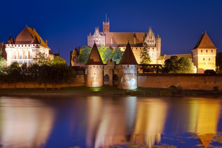 De Gdansk: visite d'une demi-journée du château de Malbork avec audioguide