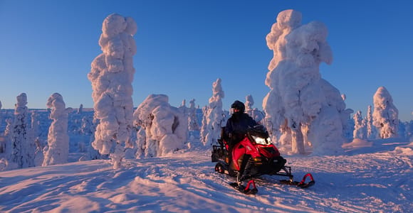 Levi: Evening Snowmobile Safari