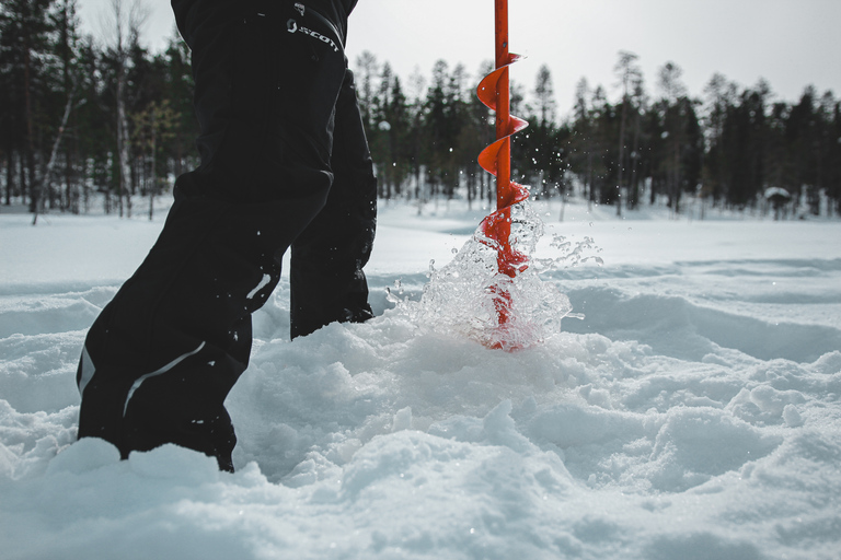 Levi: Finnish Ice Fishing Tour by Car