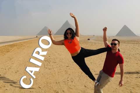 Van Hurghada: dagtour met piramides van Gizeh met lunch