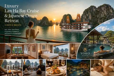 From Hanoi: Lan Ha Bay Cruise & Yoko Onsen 3-Day Tour - Image 3