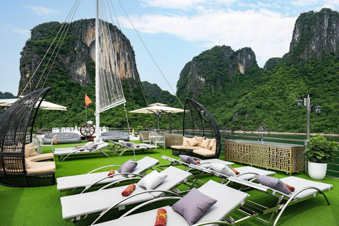 Hanoi: Halong Bay Day Tour with 5-star Cruise & Transfer
