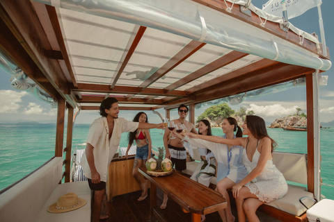 Krabi: 7 Islands Sunset Tour with BBQ by Grand Longtail boat Krabi: 7 Island Sunset Tour with BBQ by Luxury Longtail boat