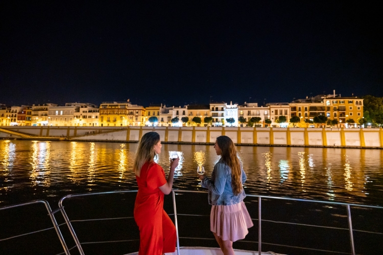 Seville: Guadalquivir Yacht Tour w/ Drink & Food Options 1-Hour Cruise with Welcome Drink Only
