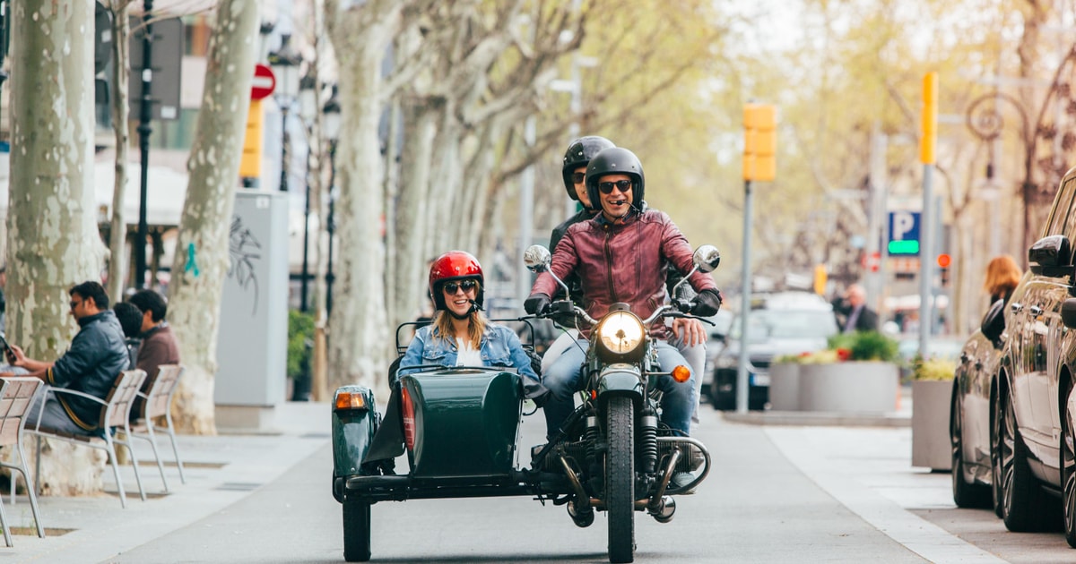 Barcelona Half Day Tour on Sidecar Motorcycle GetYourGuide