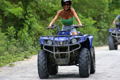 Från Tulum: ATV-åkning med apreservat och Cenote-resaFrån Tulum: ATV Ride med Monkey Sanctuary och Cenote Trip