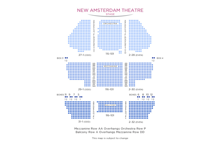 New York City: Aladdin on Broadway Entry Tickets Front Balcony