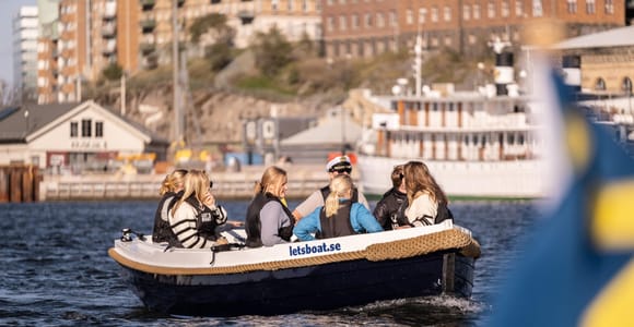 Göteborgs Stadtzentrum: Elektrische Bootstour mit Selbstantrieb
