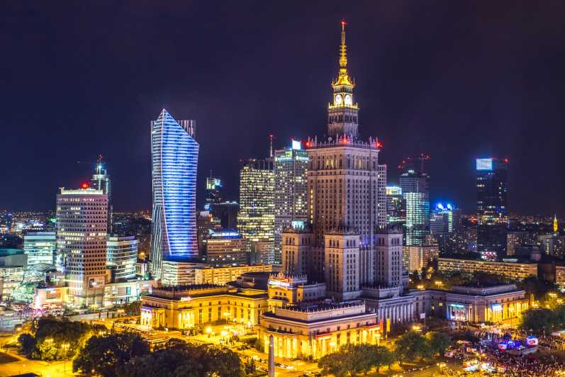Warszawa: Pałac Kultury i Nauki z tarasem