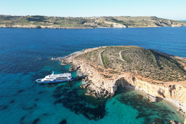 Sliema: Blue Lagoon Cruise inc Seacaves & Crystal Lagoon