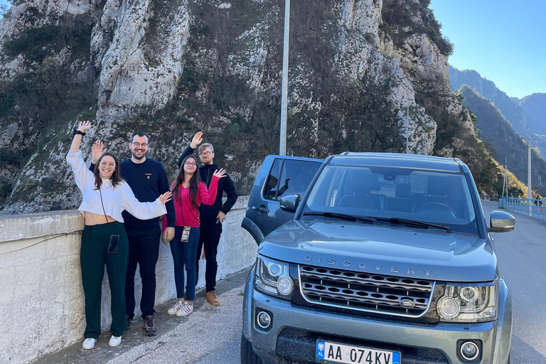 Hike on Gamti Mt & Bovilla Lake from Tirana on Land Rover