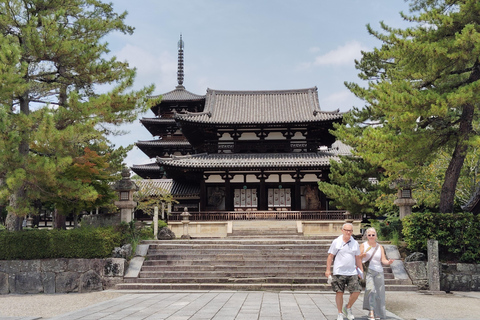 Nara: Hōryū-ji 2 uur bij het oudste houten gebouw ter wereld