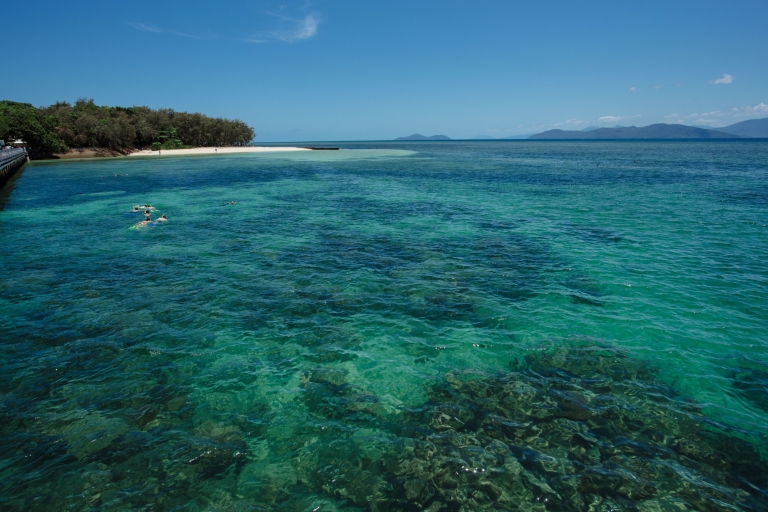 Von Cairns aus: Green Island Halbtagestour am MorgenStandardoption mit Schnorchelausrüstung oder Glasbodenboot-Tour