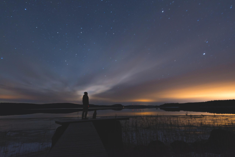 Stockholm: Ice Skating with fire & chance of Northern Lights