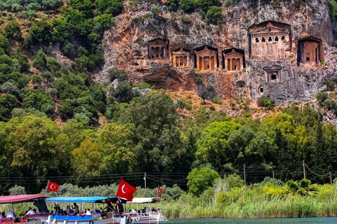 From Fethiye: Dalyan River Cruise, Mud Baths, and Beach Trip