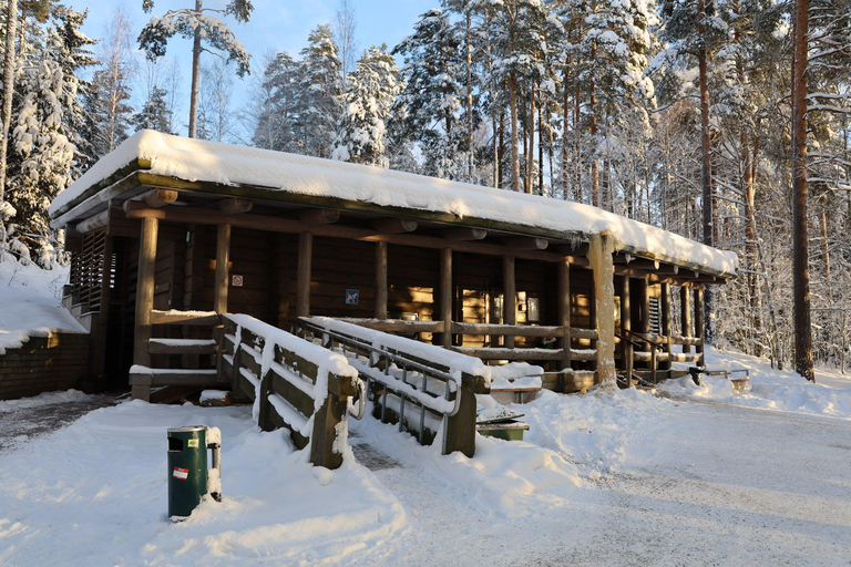 Traditional smoke sauna experience and national park visit