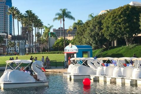 Long Beach: Swan Boat Rental at Rainbow Lagoon