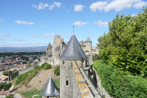 From Carcassonne: Lastours Castles and City Guided Tour Lastours Castles and Cité de Carcassonne