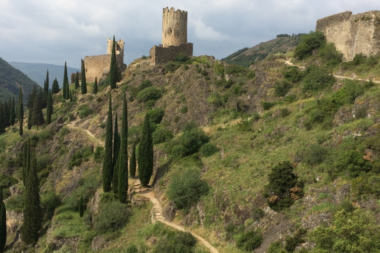 Desde Carcasona: Visita guiada de los Castillos y la Ciudad de LastoursCastillos de Lastours y Cité de Carcassonne