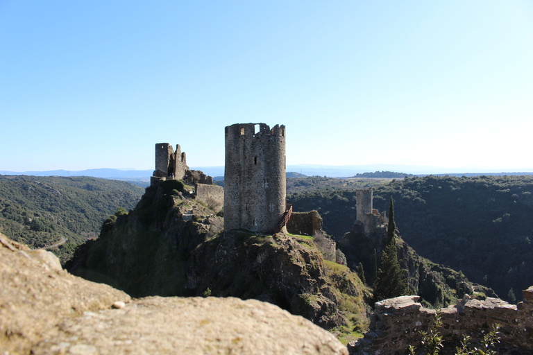 From Carcassonne: Lastours Castles and City Guided Tour Lastours Castles and Cité de Carcassonne