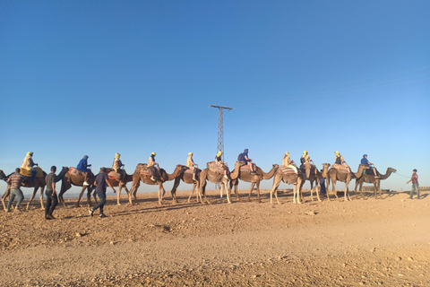 Desde Marrakech: paseo en camello al atardecer en el desierto de Agafay