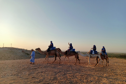 De Marrakesh: passeio de camelo ao pôr do sol no deserto de Agafay