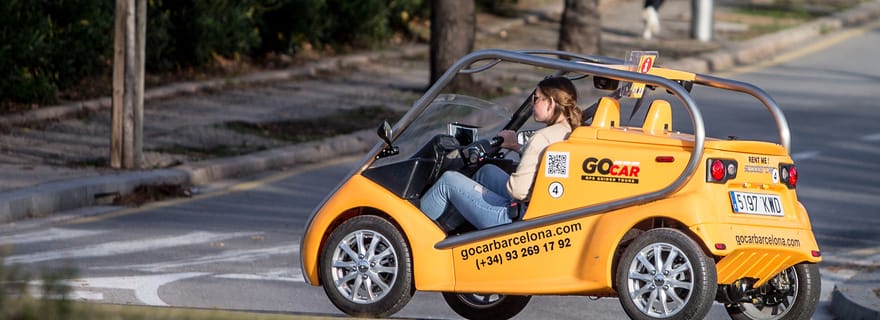 Barcelone : expérience GoCar dans le centre-ville et dans le parc olympique