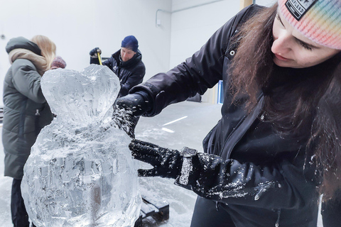 Rovaniemi: Ice sculpting, Sauna Experience & Dinner autumn