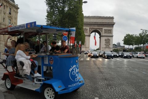 Parigi: Beer Bike Bar con bevande incluse