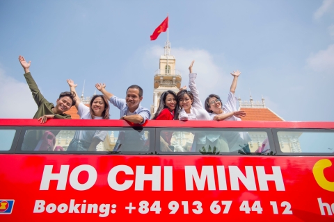 Ho Chi Minh-stad: hop-on hop-off bus sightseeingtourAvondtour