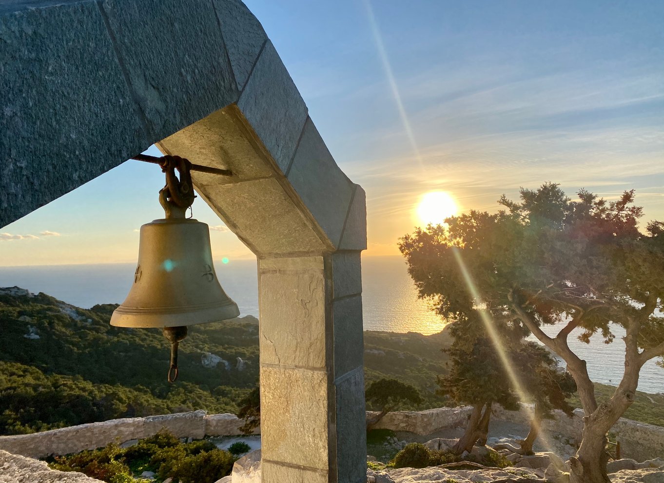 Monolithos: Lille gruppevandring og solnedgang ved Monolithos Slot