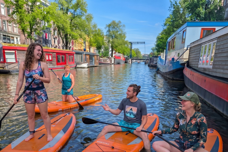 Amsterdam: Stand-Up Paddleboard Canal Tour with Drink