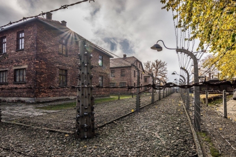 Cracovia: visita guiada a Auschwitz-Birkenau y película sobre el HolocaustoTour en alemán desde el punto de encuentro