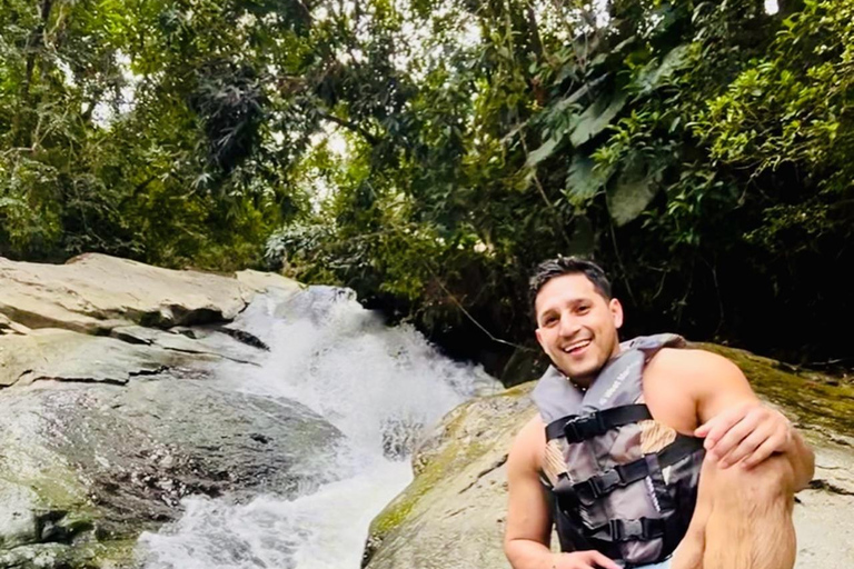 San Juan: Rainforest Waterslides & Beach Tour with Transport San Juan: El Yunque Rainforest and Luquillo Beach Day Tour